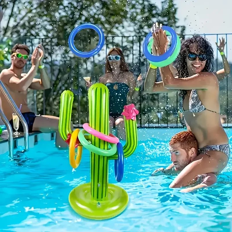 1 Juego de cactus inflable, juguetes interactivos para piscina de verano y playa, este es un juguete inflable para fiestas en la piscina al aire libre y agua 1 Juego de cactus inflable, juguetes interactivos para piscina de verano y playa, este es un juguete inflable para fiestas en la piscina al aire libre y agua