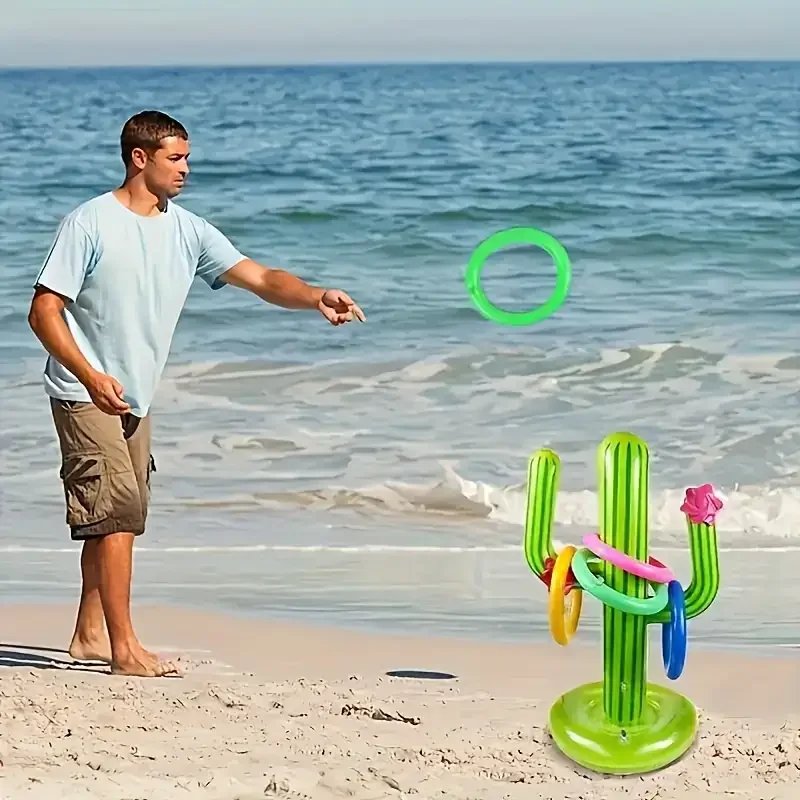 1 Juego de cactus inflable, juguetes interactivos para piscina de verano y playa, este es un juguete inflable para fiestas en la piscina al aire libre y agua 1 Juego de cactus inflable, juguetes interactivos para piscina de verano y playa, este es un juguete inflable para fiestas en la piscina al aire libre y agua