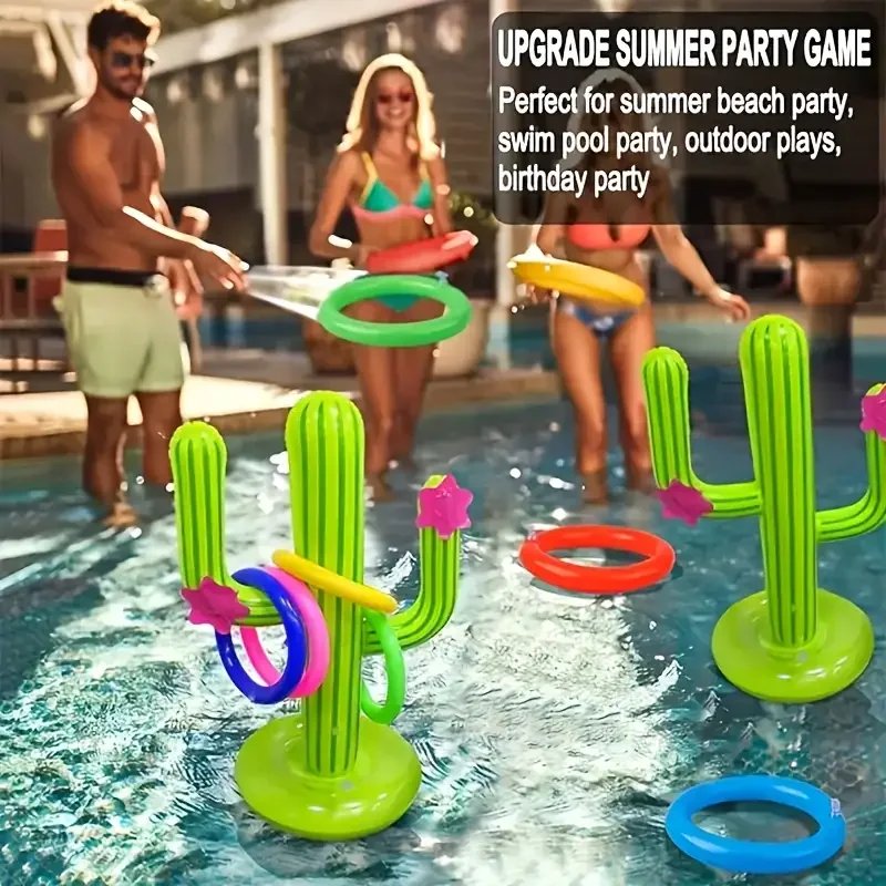 1 Juego de cactus inflable, juguetes interactivos para piscina de verano y playa, este es un juguete inflable para fiestas en la piscina al aire libre y agua 1 Juego de cactus inflable, juguetes interactivos para piscina de verano y playa, este es un juguete inflable para fiestas en la piscina al aire libre y agua