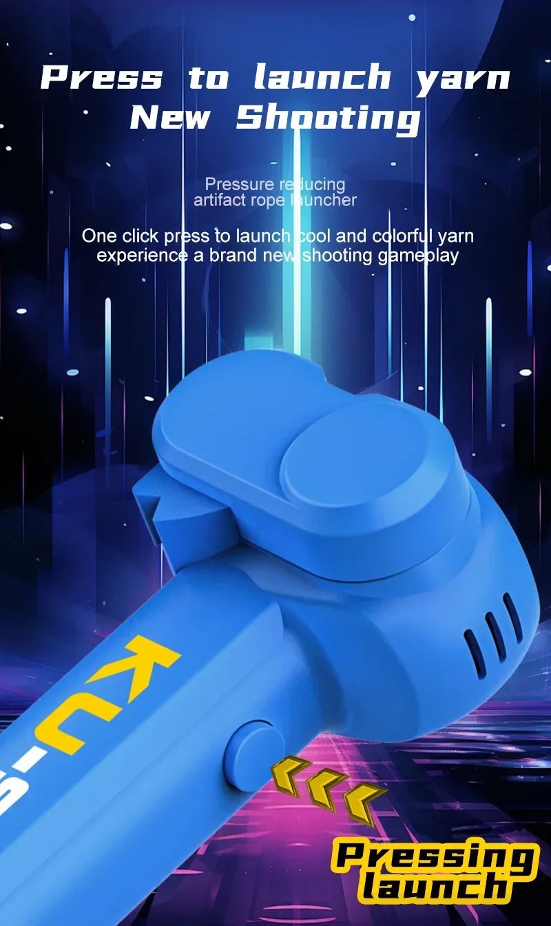 Cuerda de juguete ligera que brilla en la oscuridad, lanzador de cuerda, cuerda port&aacute;til luminosa, juguetes para aliviar el estr&eacute;s para ni&ntilde;os, regalos de fiesta