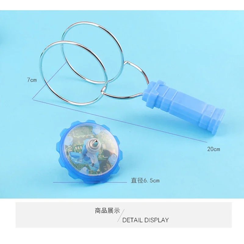 Juguete giratorio de &oacute;rbita magn&eacute;tica m&aacute;gica Led, juguetes giratorios luminosos de Color creativo con manivela para ni&ntilde;os, regalo de cumplea&ntilde;os