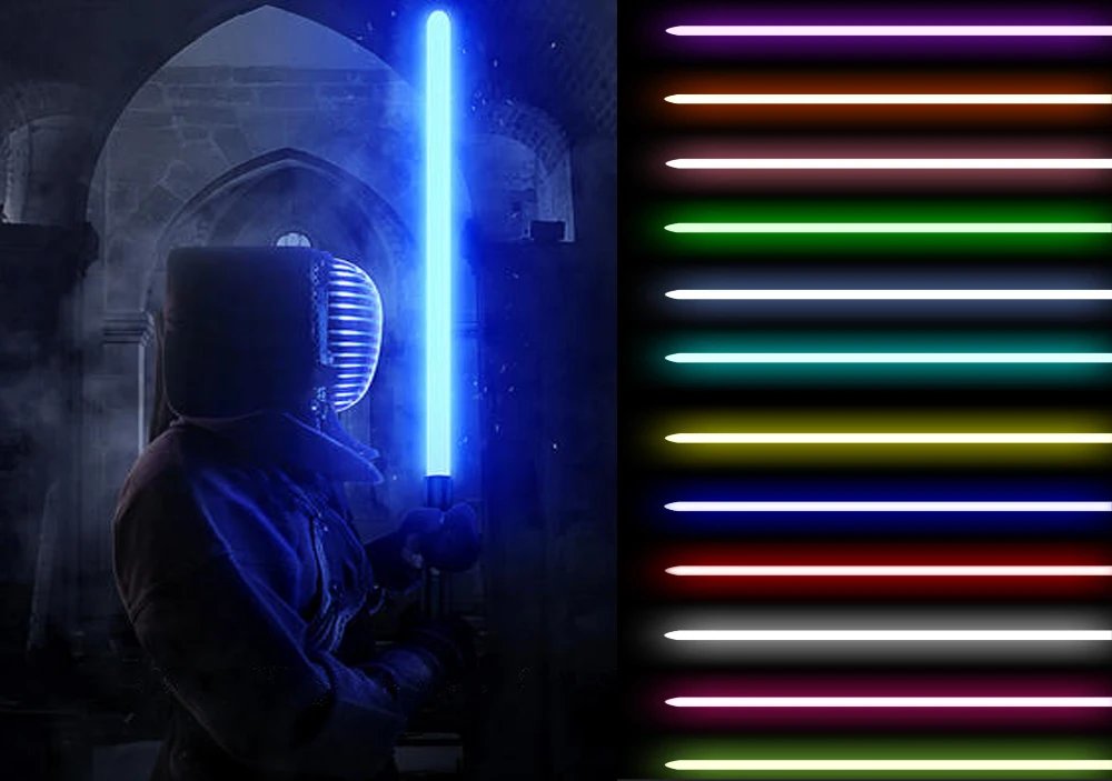 Sable De luz De Metal RGB, duelo, oscilación suave, espada láser, sable De Luz, 16 colores que cambian, 16 sonidos, arma FOC Rave, juguete intermitente Sable De luz De Metal RGB, duelo, oscilación suave, espada láser, sable De Luz, 16 colores que cambian, 16 sonidos, arma FOC Rave, juguete intermitente
