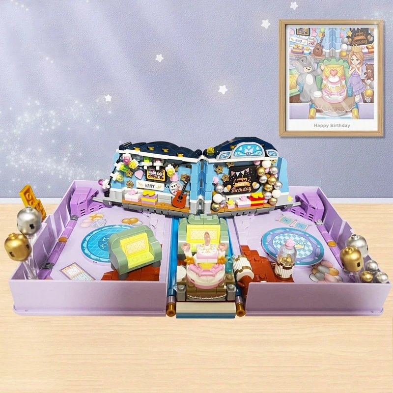 Mini edificio creativo plegable con vista a la calle de ciudad, tienda de té de limón, modelo ensamblado, juguetes callejeros para niños, regalos de vacaciones de Navidad Mini edificio creativo plegable con vista a la calle de ciudad, tienda de té de limón, modelo ensamblado, juguetes callejeros para niños, regalos de vacaciones de Navidad