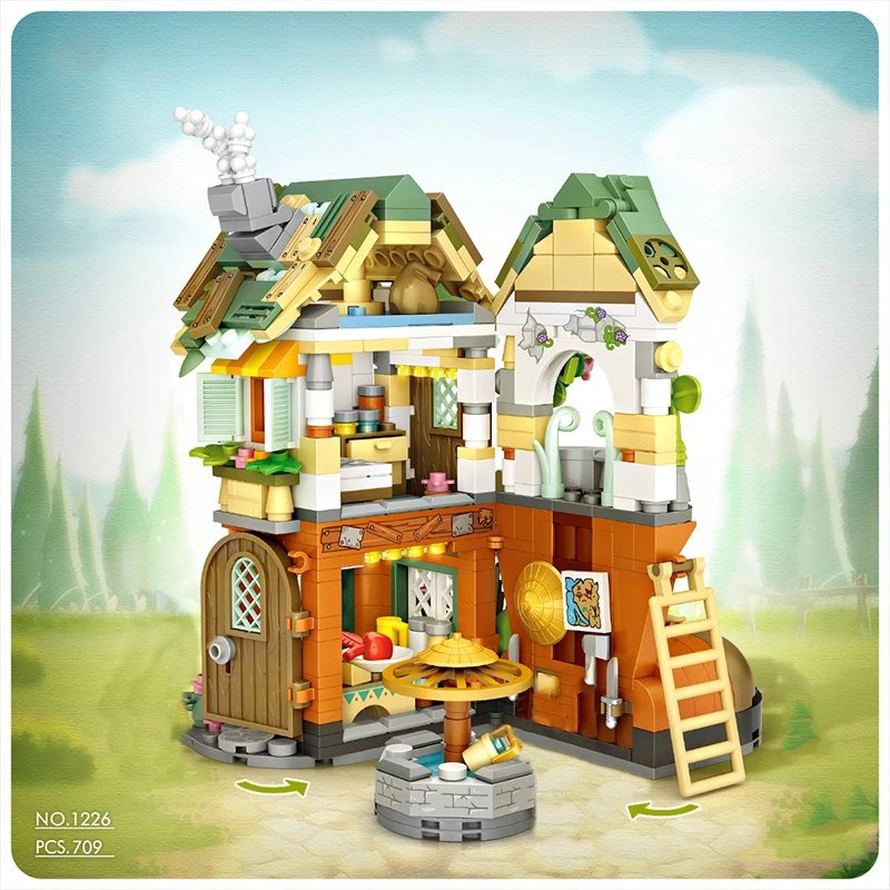 Mini edificio creativo plegable con vista a la calle de ciudad, tienda de té de limón, modelo ensamblado, juguetes callejeros para niños, regalos de vacaciones de Navidad Mini edificio creativo plegable con vista a la calle de ciudad, tienda de té de limón, modelo ensamblado, juguetes callejeros para niños, regalos de vacaciones de Navidad