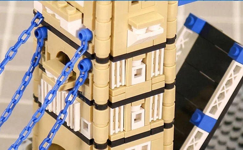 Construcción creativa, edificio moderno de fama mundial, modelo de arquitectura de ladrillos, colección de juguetes de puente de la Torre de Londres de Inglaterra para niños Construcción creativa, edificio moderno de fama mundial, modelo de arquitectura de ladrillos, colección de juguetes de puente de la Torre de Londres de Inglaterra para niños