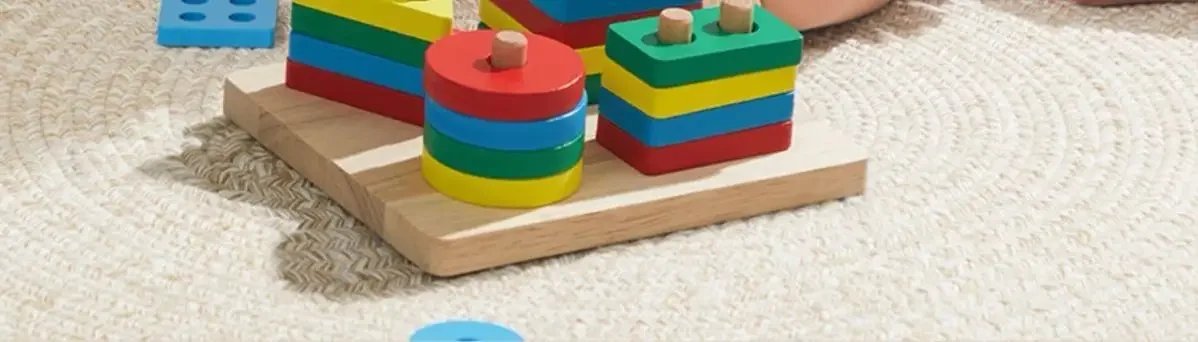 Juguetes apilables de clasificaci&oacute;n de madera Montessori, rompecabezas para ni&ntilde;os peque&ntilde;os y ni&ntilde;os, juguete de habilidad motora fina preescolar durante 1 a&ntilde;o