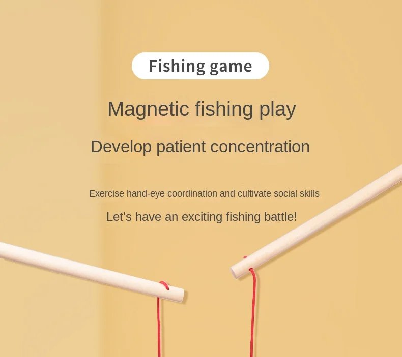 Juguetes de pesca de madera Montessori para niños, juegos de peces cognitivos de vida marina de dibujos animados, juguete educativo interactivo para padres e hijos Juguetes de pesca de madera Montessori para niños, juegos de peces cognitivos de vida marina de dibujos animados, juguete educativo interactivo para padres e hijos