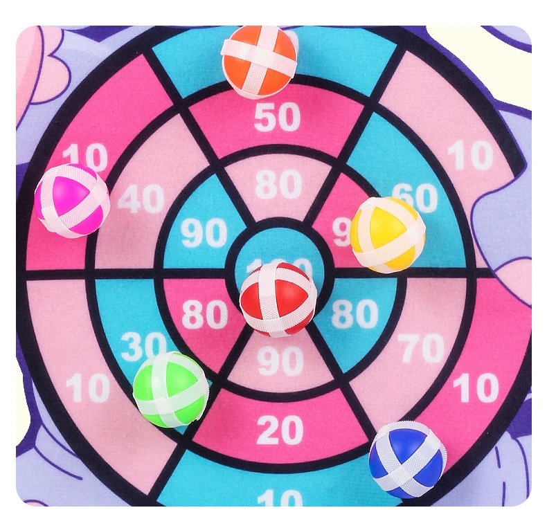 Tablero de dardos Montessori, juego deportivo de objetivo, juguetes para ni&ntilde;os de 4 a 6 a&ntilde;os, juguete para exteriores, pelota adhesiva para interiores para ni&ntilde;as, regalo para ni&ntilde;os