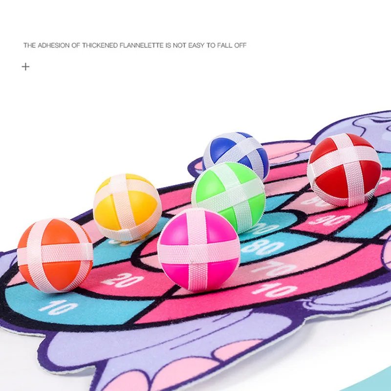 Tablero de dardos Montessori, juego deportivo de objetivo, juguetes para ni&ntilde;os de 4 a 6 a&ntilde;os, juguete para exteriores, pelota adhesiva para interiores para ni&ntilde;as, regalo para ni&ntilde;os