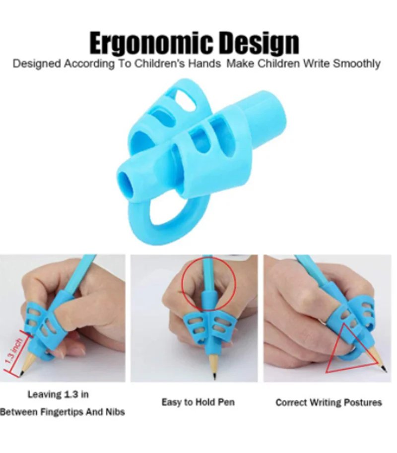 2 unids/set de juguetes Montessori para ni&ntilde;os, juguetes educativos para ni&ntilde;os, aprendizaje temprano, Corrector de l&aacute;piz para sujetar beb&eacute;s, juguetes educativos Montessori