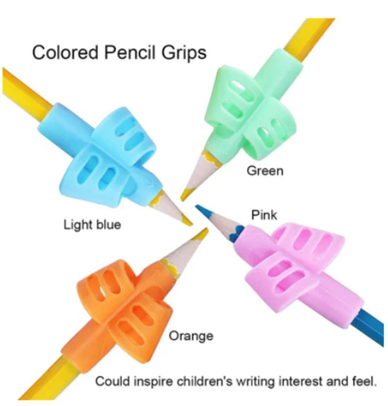 2 unids/set de juguetes Montessori para ni&ntilde;os, juguetes educativos para ni&ntilde;os, aprendizaje temprano, Corrector de l&aacute;piz para sujetar beb&eacute;s, juguetes educativos Montessori