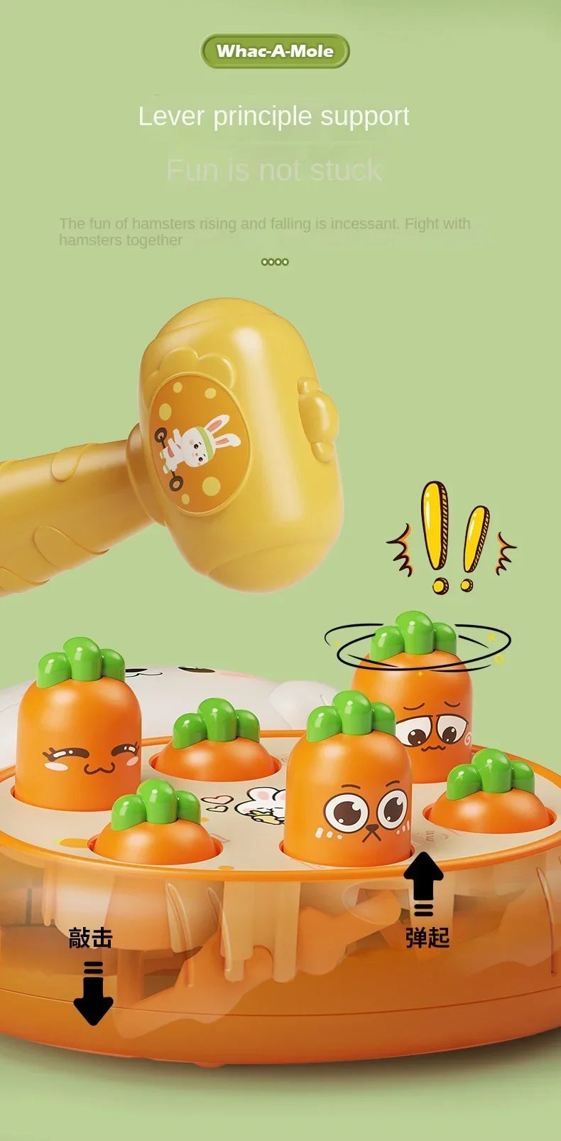 Juguetes de dibujos animados Montessori para bebés, regalo educativo de cumpleaños para niños pequeños, juego de golpear con tema Animal, juego de mesa para padres e hijos Juguetes de dibujos animados Montessori para bebés, regalo educativo de cumpleaños para niños pequeños, juego de golpear con tema Animal, juego de mesa para padres e hijos