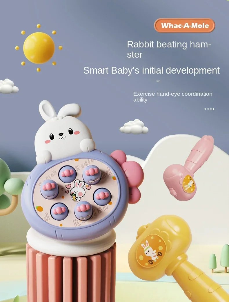 Juguetes de dibujos animados Montessori para bebés, regalo educativo de cumpleaños para niños pequeños, juego de golpear con tema Animal, juego de mesa para padres e hijos Juguetes de dibujos animados Montessori para bebés, regalo educativo de cumpleaños para niños pequeños, juego de golpear con tema Animal, juego de mesa para padres e hijos