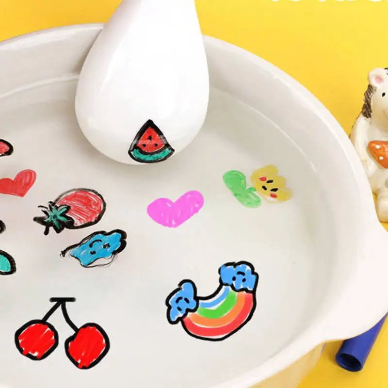 Bol&iacute;grafo m&aacute;gico para pintar con agua, rotuladores coloridos, bol&iacute;grafo de tinta flotante, bol&iacute;grafos de agua para garabatos, juguetes educativos para edades tempranas Montessori para ni&ntilde;os