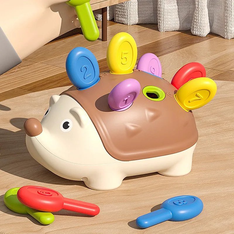 Erizo Montessori juguetes para bebés coordinación mano-ojo entrenamiento de Motor fino desarrollar concentración juguete educativo sensorial para niños Erizo Montessori juguetes para bebés coordinación mano-ojo entrenamiento de Motor fino desarrollar concentración juguete educativo sensorial para niños
