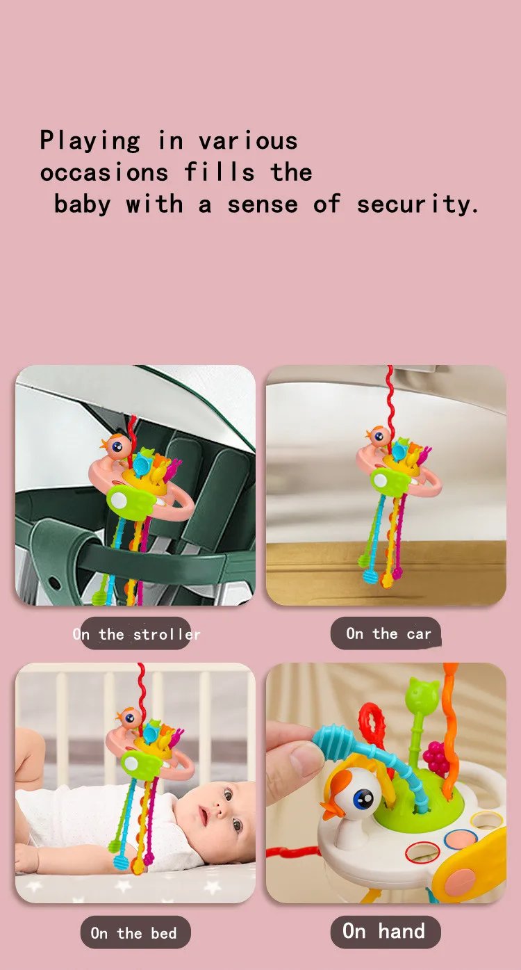 Juguetes sensoriales Montessori para beb&eacute; de 6 a 12 meses, juguetes de silicona para desarrollar la actividad de la dentici&oacute;n, juguetes educativos para beb&eacute; de 1 a 3 a&ntilde;os