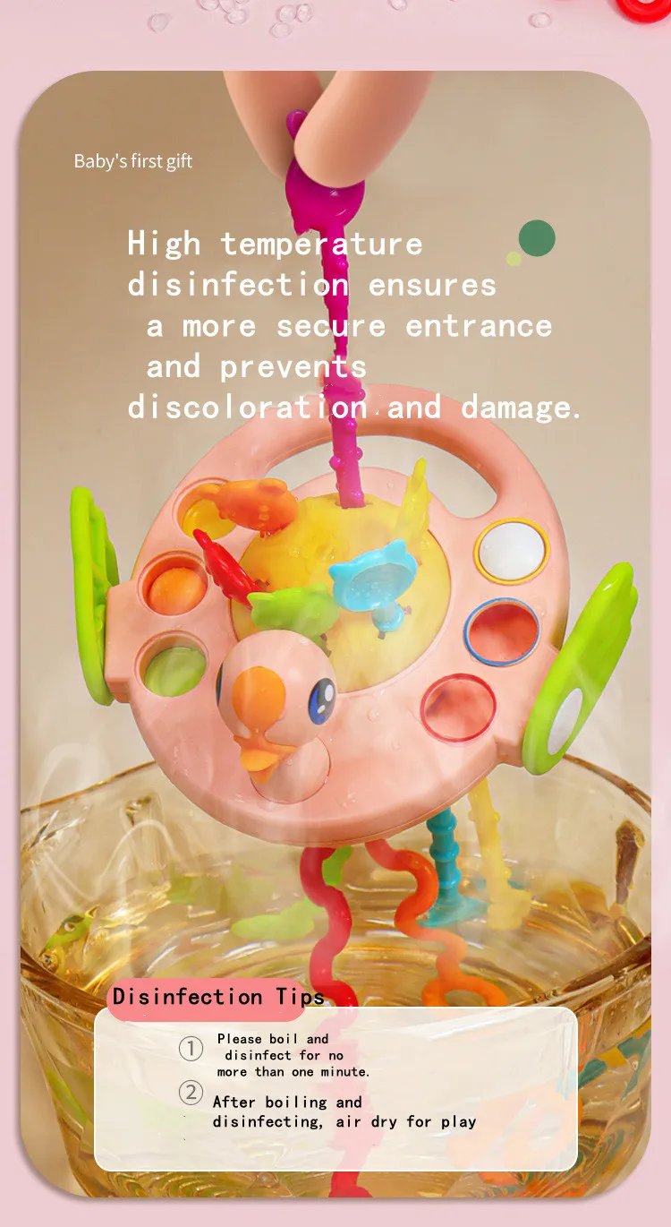 Juguetes sensoriales Montessori para beb&eacute; de 6 a 12 meses, juguetes de silicona para desarrollar la actividad de la dentici&oacute;n, juguetes educativos para beb&eacute; de 1 a 3 a&ntilde;os
