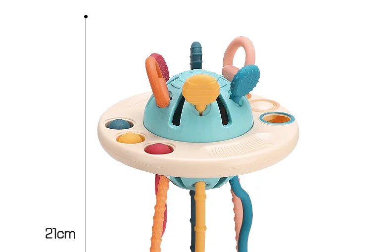 Juguetes sensoriales Montessori para beb&eacute; de 6 a 12 meses, juguetes de silicona para desarrollar la actividad de la dentici&oacute;n, juguetes educativos para beb&eacute; de 1 a 3 a&ntilde;os