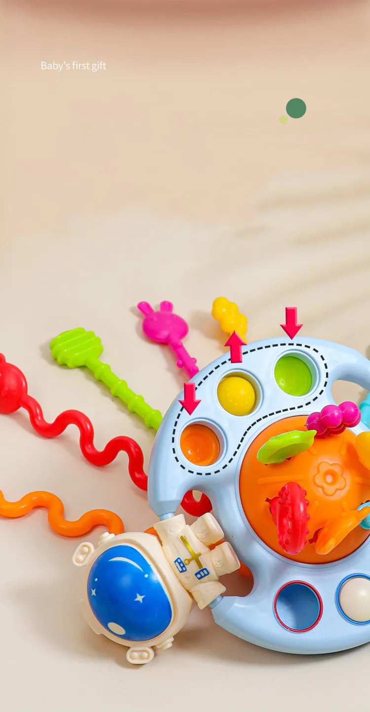 Juguetes sensoriales Montessori para beb&eacute; de 6 a 12 meses, juguetes de silicona para desarrollar la actividad de la dentici&oacute;n, juguetes educativos para beb&eacute; de 1 a 3 a&ntilde;os