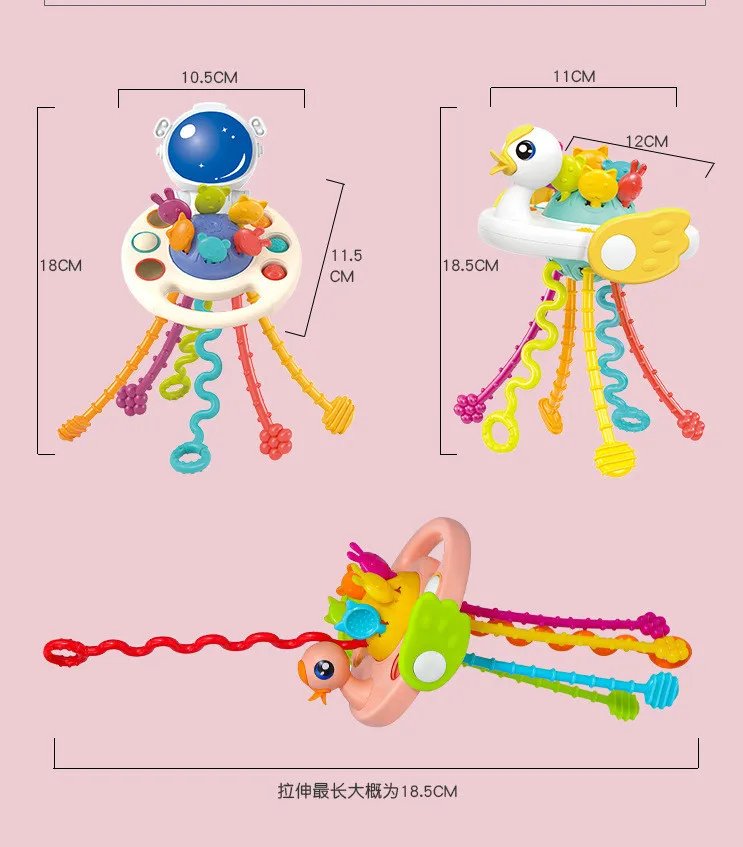 Juguetes sensoriales Montessori para beb&eacute; de 6 a 12 meses, juguetes de silicona para desarrollar la actividad de la dentici&oacute;n, juguetes educativos para beb&eacute; de 1 a 3 a&ntilde;os