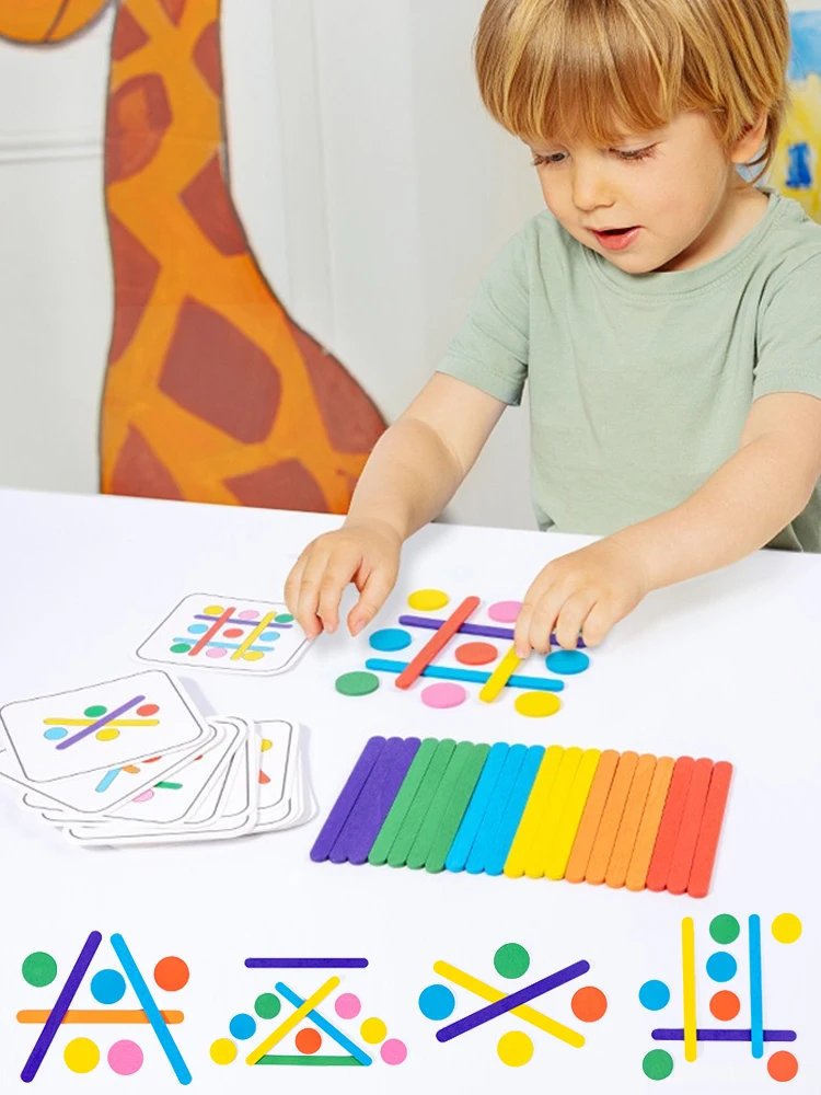 Rompecabezas Montessori para niños, juego de rompecabezas 3D de madera, palo Tangram, forma de anillo geométrico a juego, juguetes educativos para edades tempranas Rompecabezas Montessori para niños, juego de rompecabezas 3D de madera, palo Tangram, forma de anillo geométrico a juego, juguetes educativos para edades tempranas