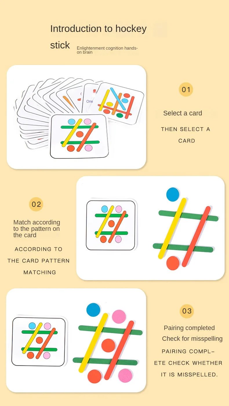 Rompecabezas Montessori para ni&ntilde;os, juego de rompecabezas 3D de madera, palo Tangram, forma de anillo geom&eacute;trico a juego, juguetes educativos para edades tempranas