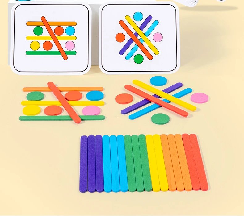 Rompecabezas Montessori para niños, juego de rompecabezas 3D de madera, palo Tangram, forma de anillo geométrico a juego, juguetes educativos para edades tempranas Rompecabezas Montessori para niños, juego de rompecabezas 3D de madera, palo Tangram, forma de anillo geométrico a juego, juguetes educativos para edades tempranas