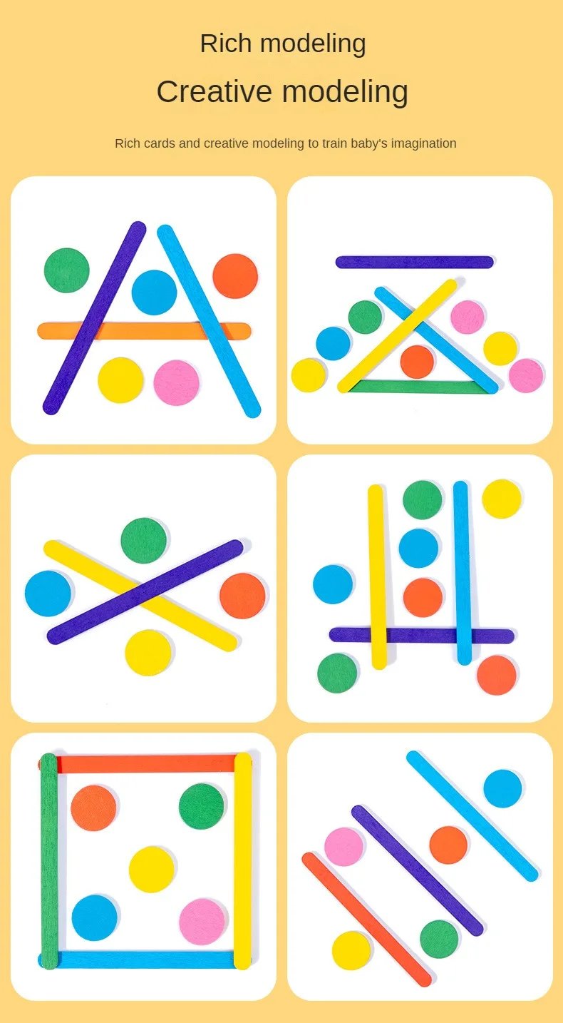 Rompecabezas Montessori para niños, juego de rompecabezas 3D de madera, palo Tangram, forma de anillo geométrico a juego, juguetes educativos para edades tempranas Rompecabezas Montessori para niños, juego de rompecabezas 3D de madera, palo Tangram, forma de anillo geométrico a juego, juguetes educativos para edades tempranas