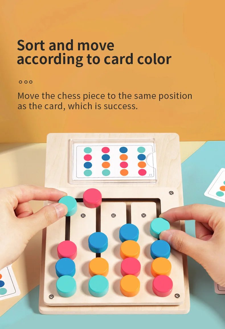 Tablero de juego de aprendizaje cognitivo Montessori con forma de Color de madera, estimulación temprana de los niños, pensamiento lógico cerebral, juguetes para desarrollar Tablero de juego de aprendizaje cognitivo Montessori con forma de Color de madera, estimulación temprana de los niños, pensamiento lógico cerebral, juguetes para desarrollar