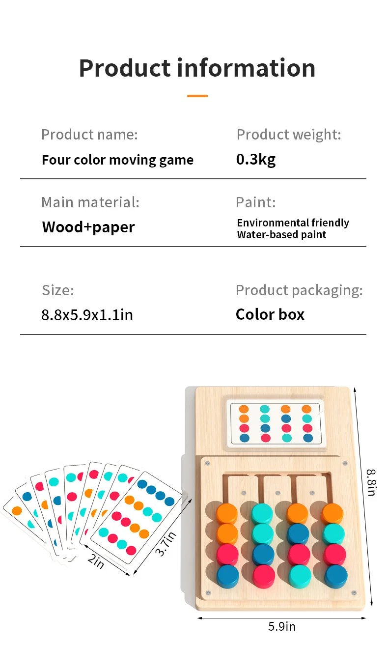 Tablero de juego de aprendizaje cognitivo Montessori con forma de Color de madera, estimulación temprana de los niños, pensamiento lógico cerebral, juguetes para desarrollar Tablero de juego de aprendizaje cognitivo Montessori con forma de Color de madera, estimulación temprana de los niños, pensamiento lógico cerebral, juguetes para desarrollar